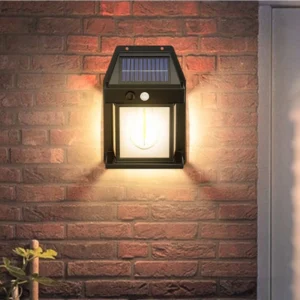 Applique Murale Solaire LED avec Détecteur de Mouvement – Éclairage Extérieur Étanche